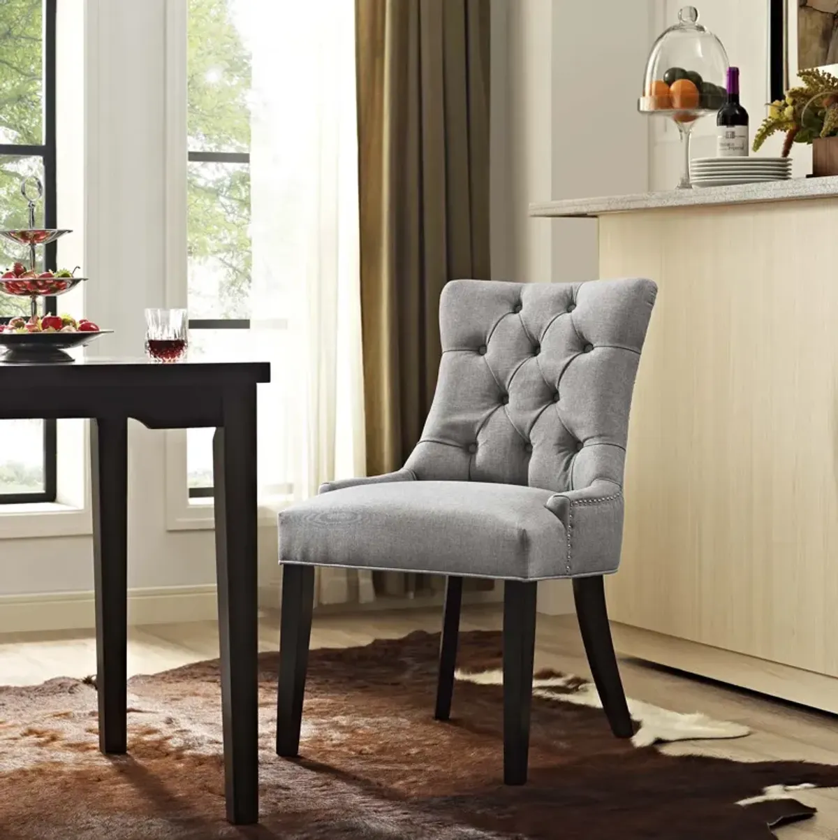 Regent Tufted Fabric Dining Side Chair