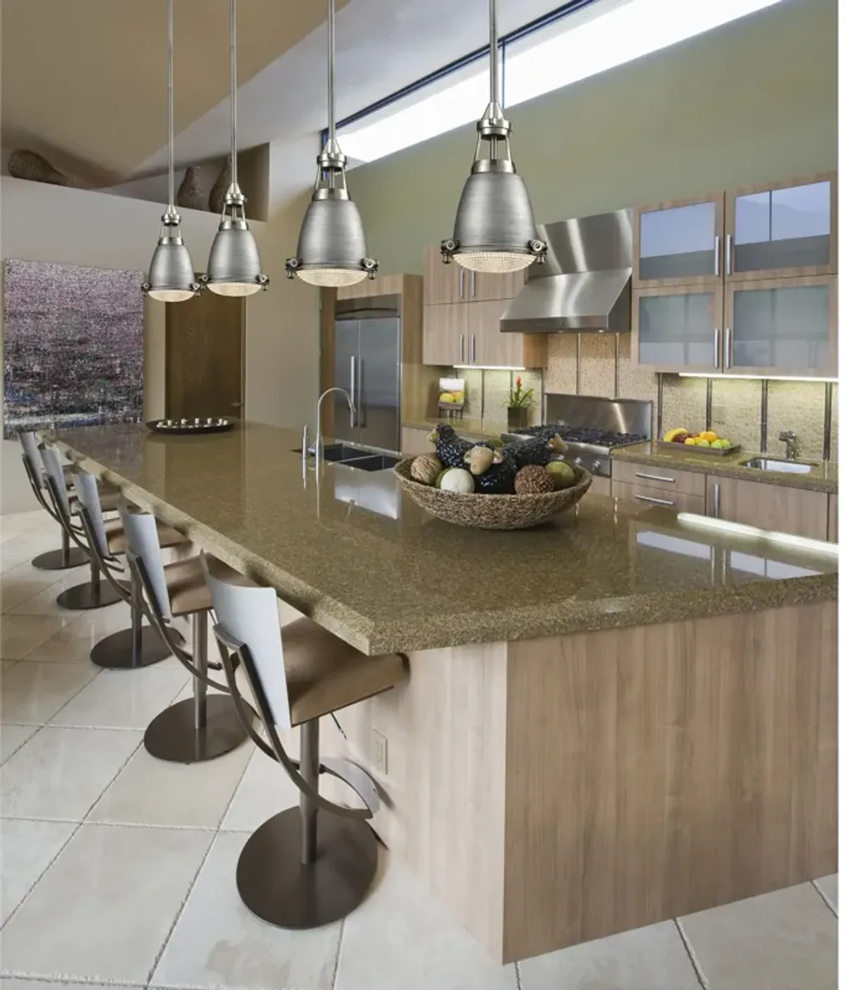 Sylvester 9" Wide 1-Light Mini Pendant - Satin Nickel