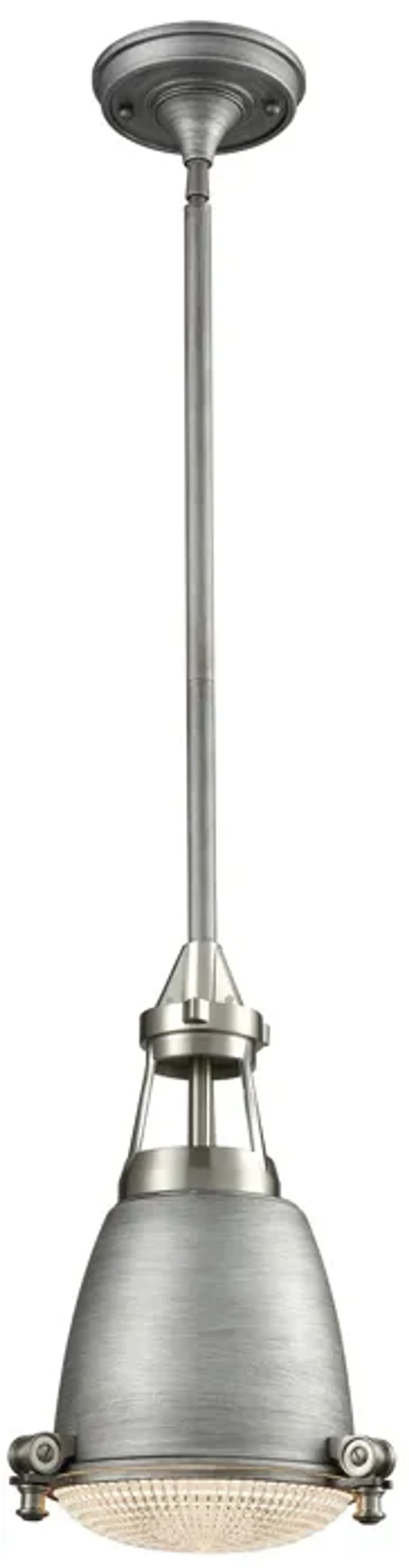 Sylvester 9" Wide 1-Light Mini Pendant - Satin Nickel