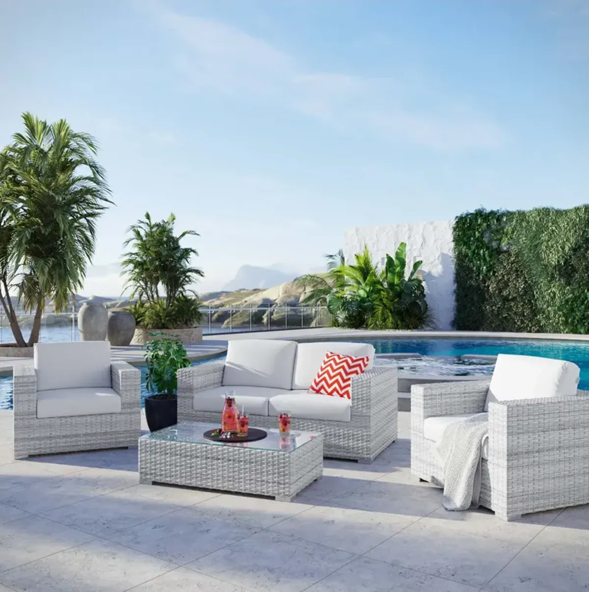 Convene 4-Piece Outdoor Patio Set