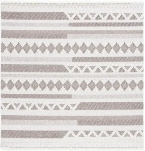 LOTUS 101 Beige 6'-7' X 6'-7' Square Square Rug