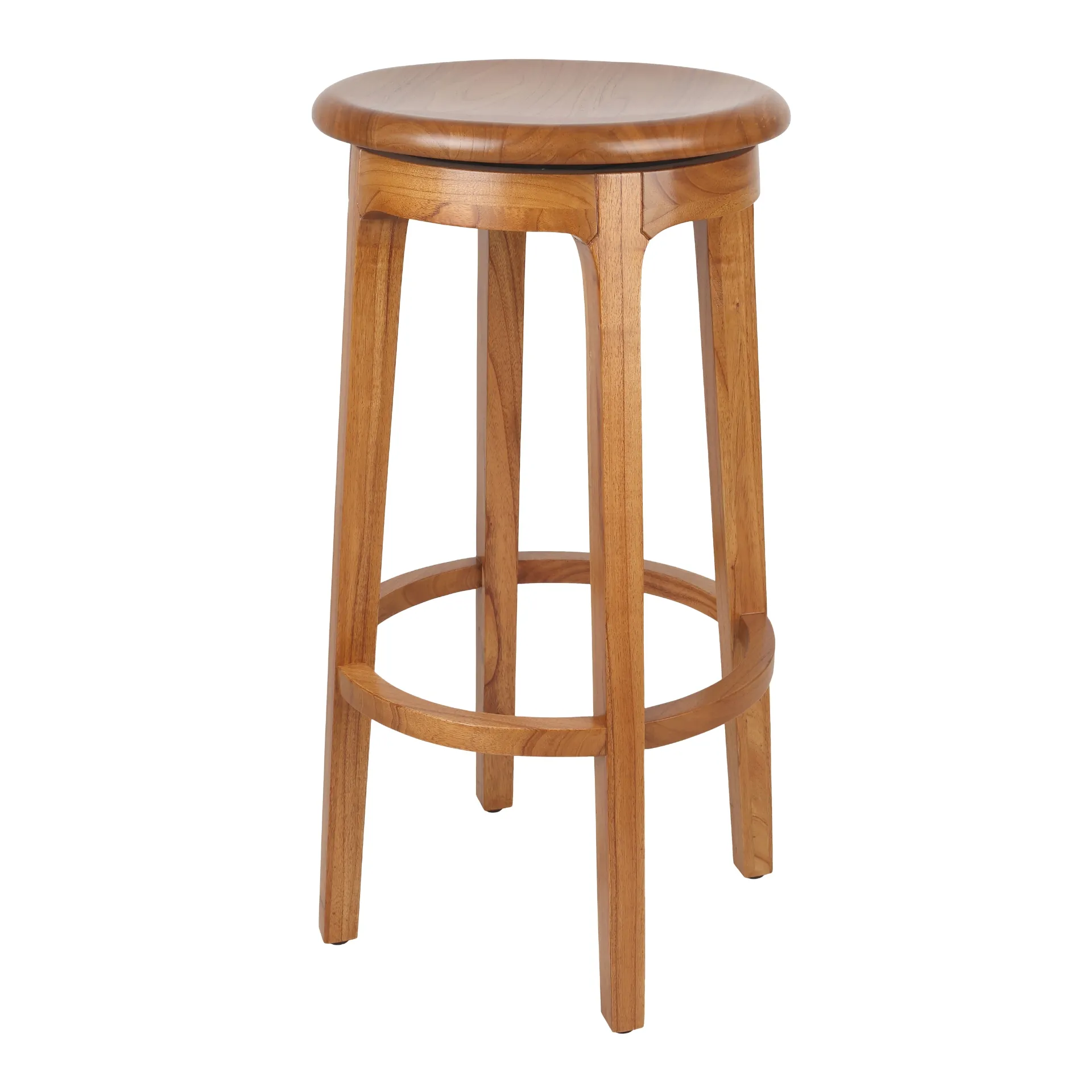 Foxy Mindi Swivel Bar Stool, Natural