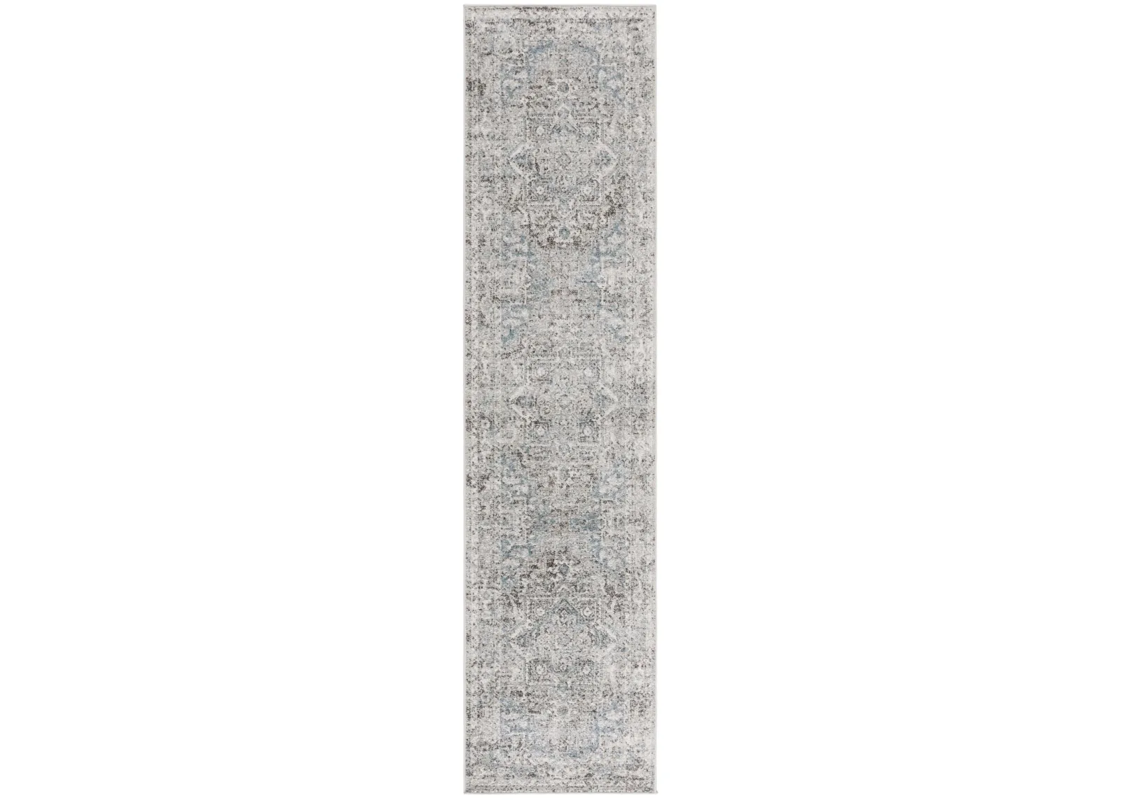 VINTAGE TABRIZ 208 GREY  2' x 8' Runner Rug