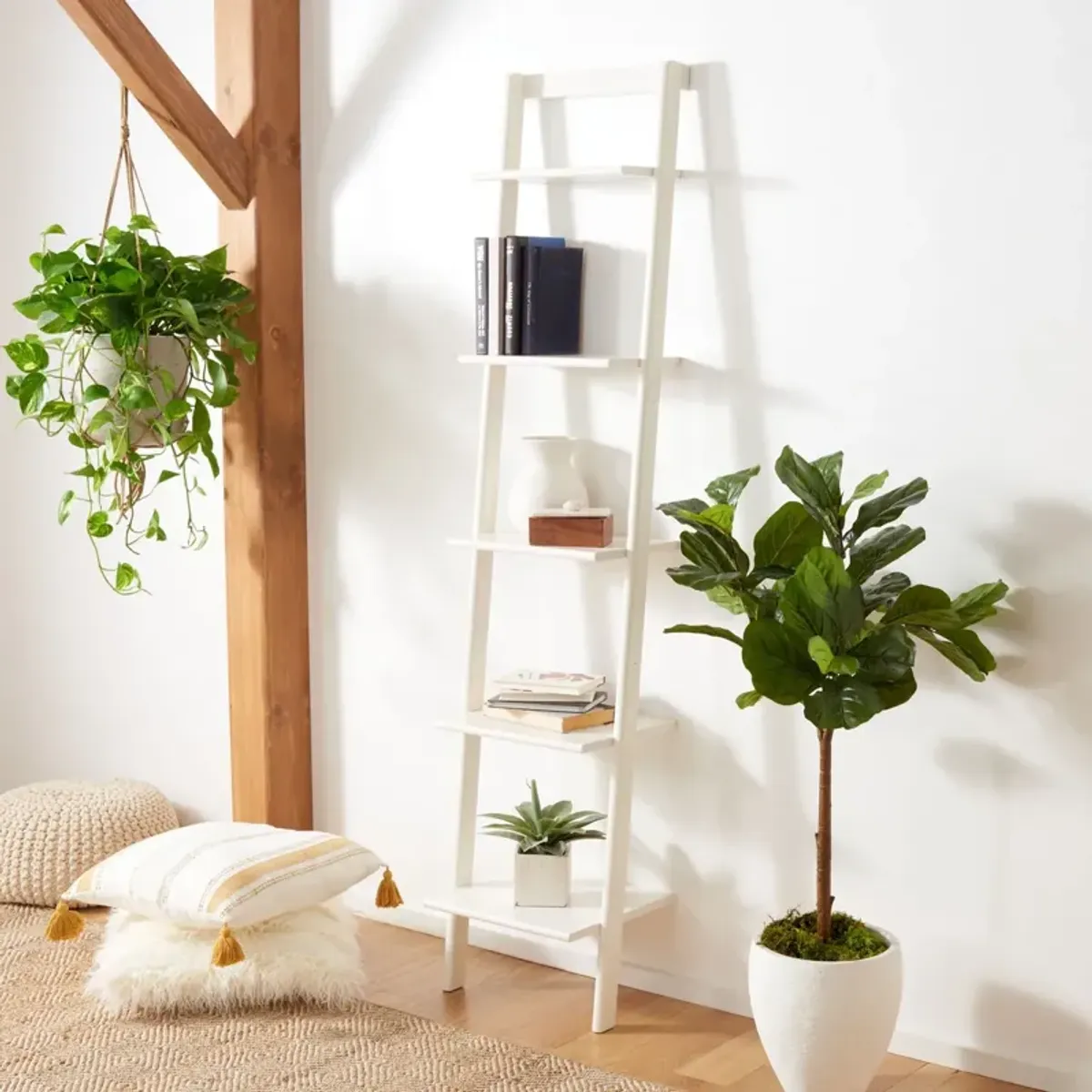 ALLAIRE 5 TIER LEANING ETAGERE