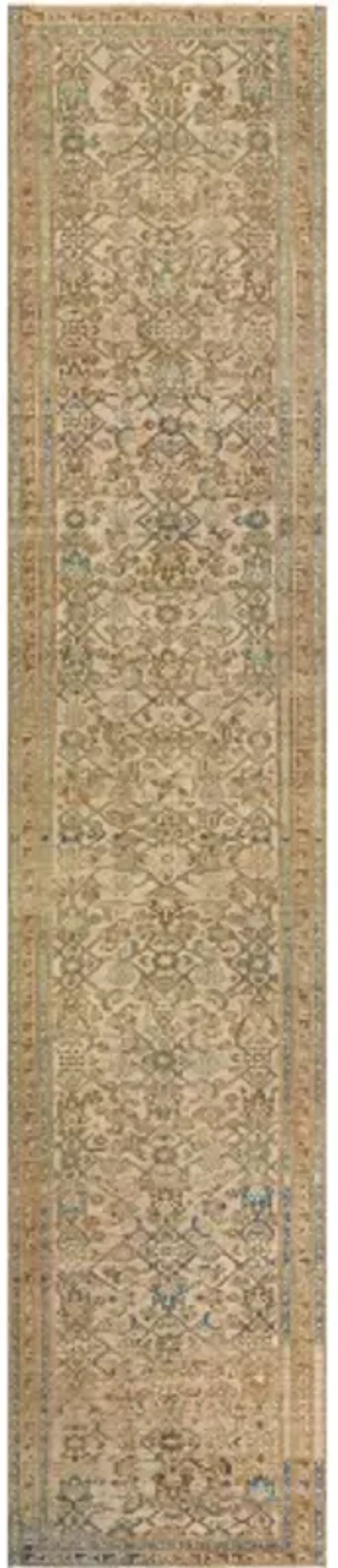 Antique One of a Kind AOOAK-1148 3'5" x 16'5" Handmade Rug