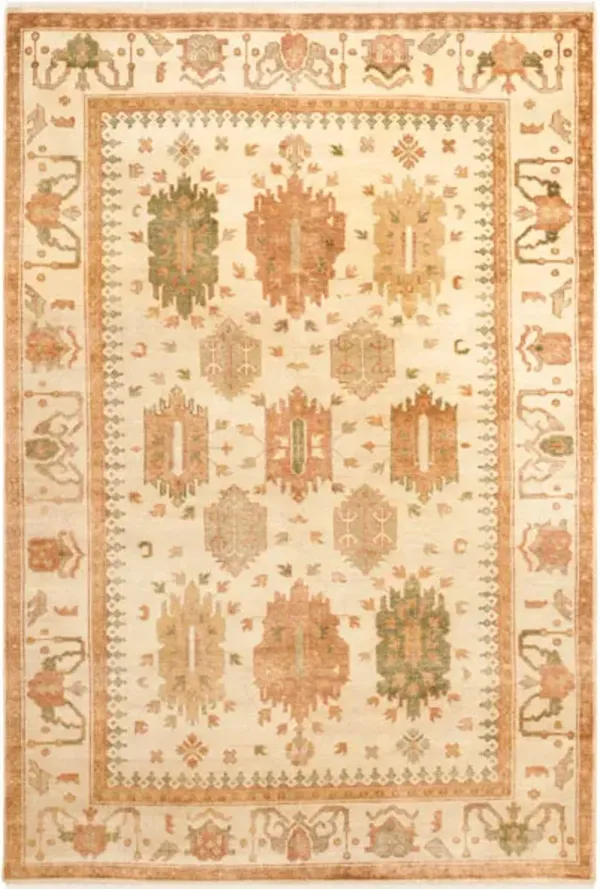 OSH126 Beige  9' X 12' Large Rectangle Rug