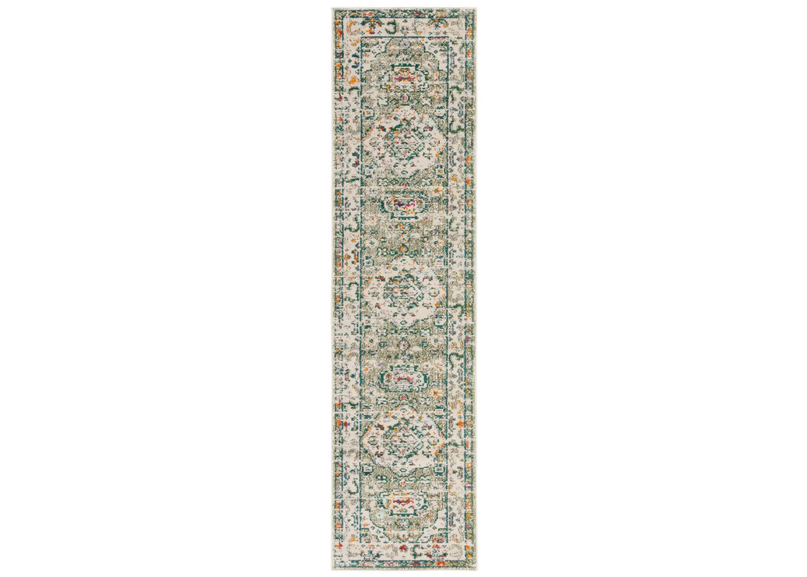 MADISON 468 SAGE  2'-2' x 8' Runner Rug