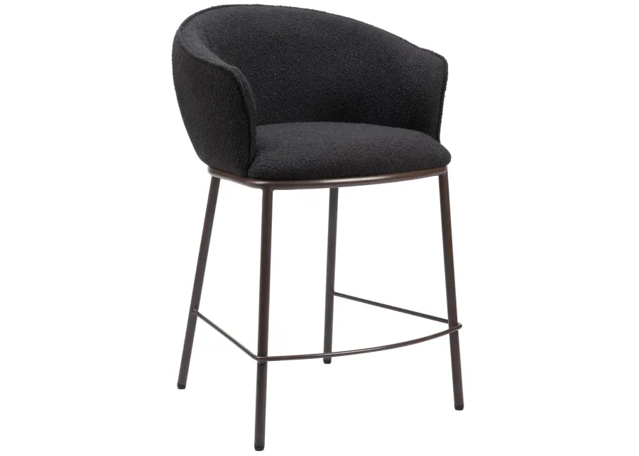 Essen Counter Stool Black & Bronze