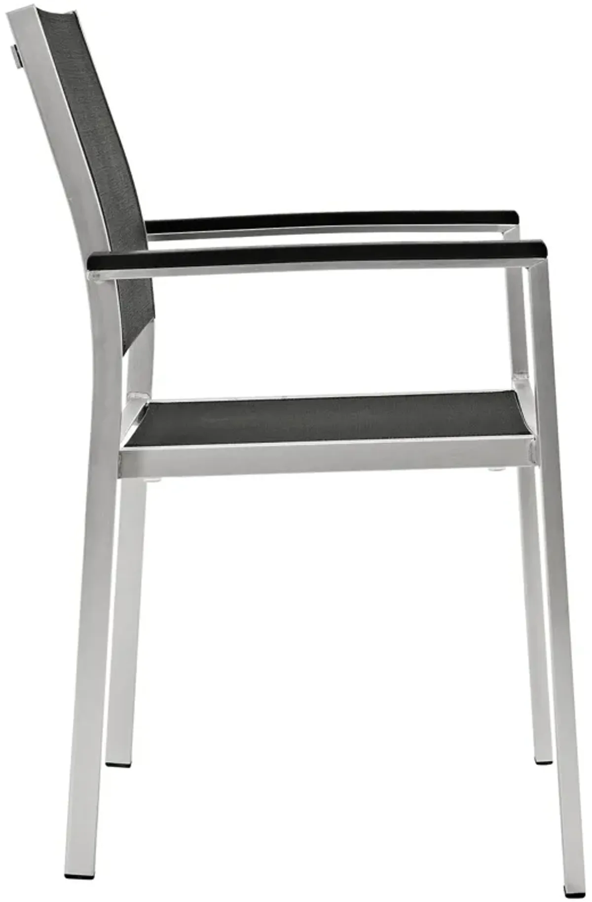 Shore Dining Chair Outdoor Patio Aluminum Set of 2