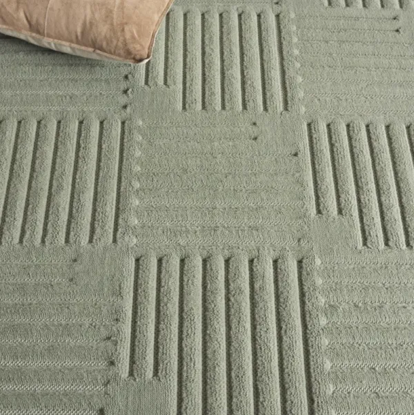 SELENA 678 GREEN 2'-2' x 8' Runner Rug