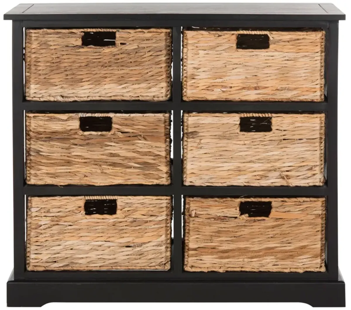 KEENAN 6 WICKER BASKET STORAGE CHEST