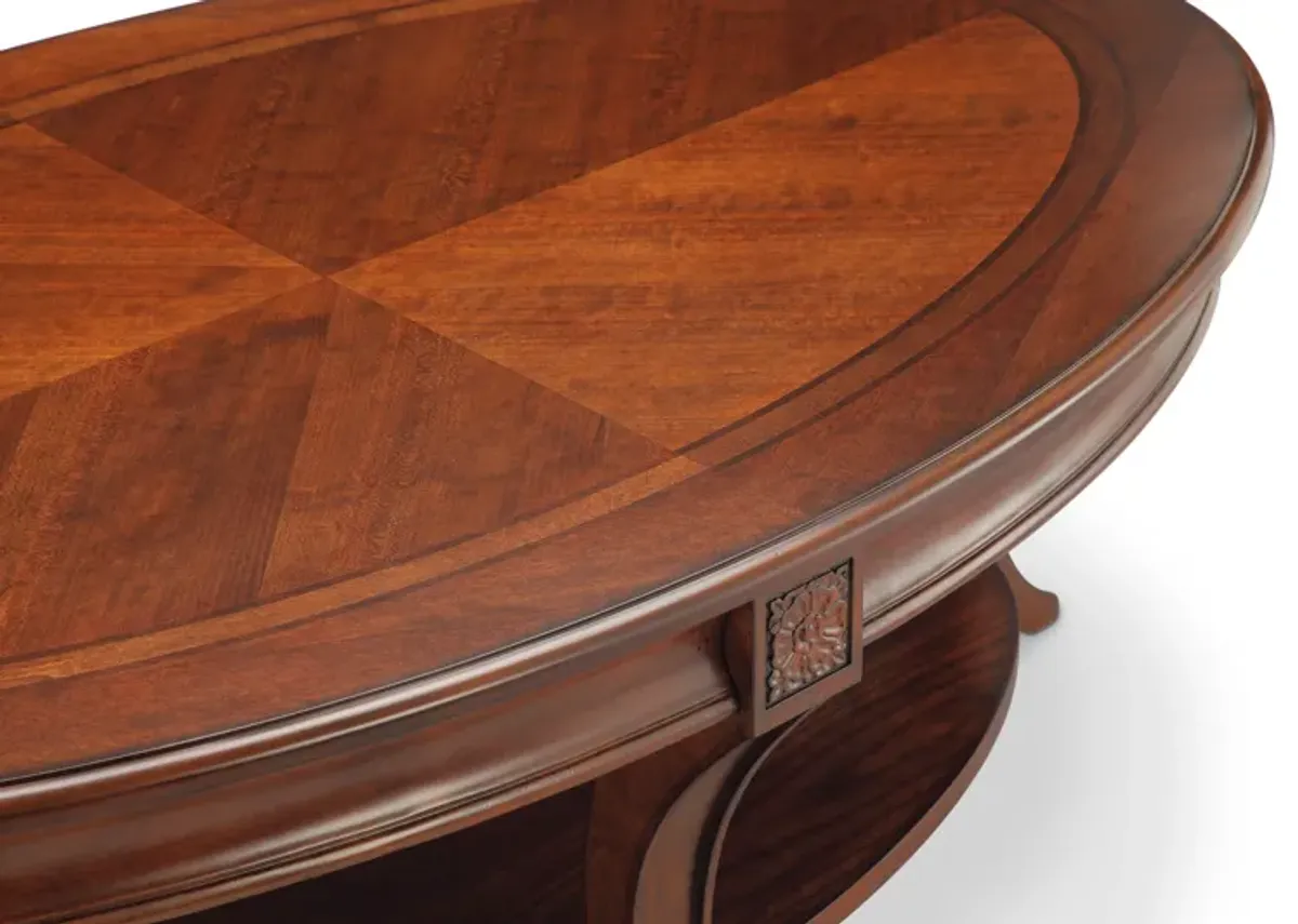 Winslet Oval Cocktail Table w/casters