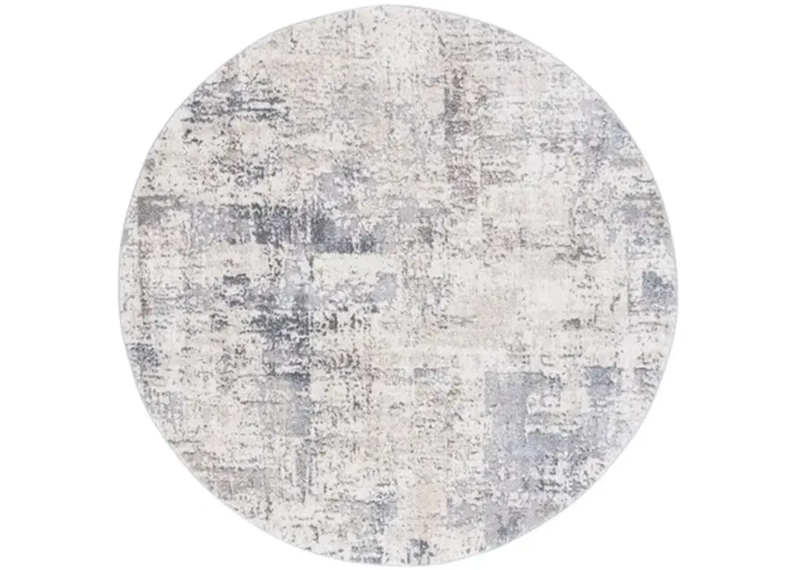 OPAL 414 Grey 6'-7' X 6'-7' Round Round Rug