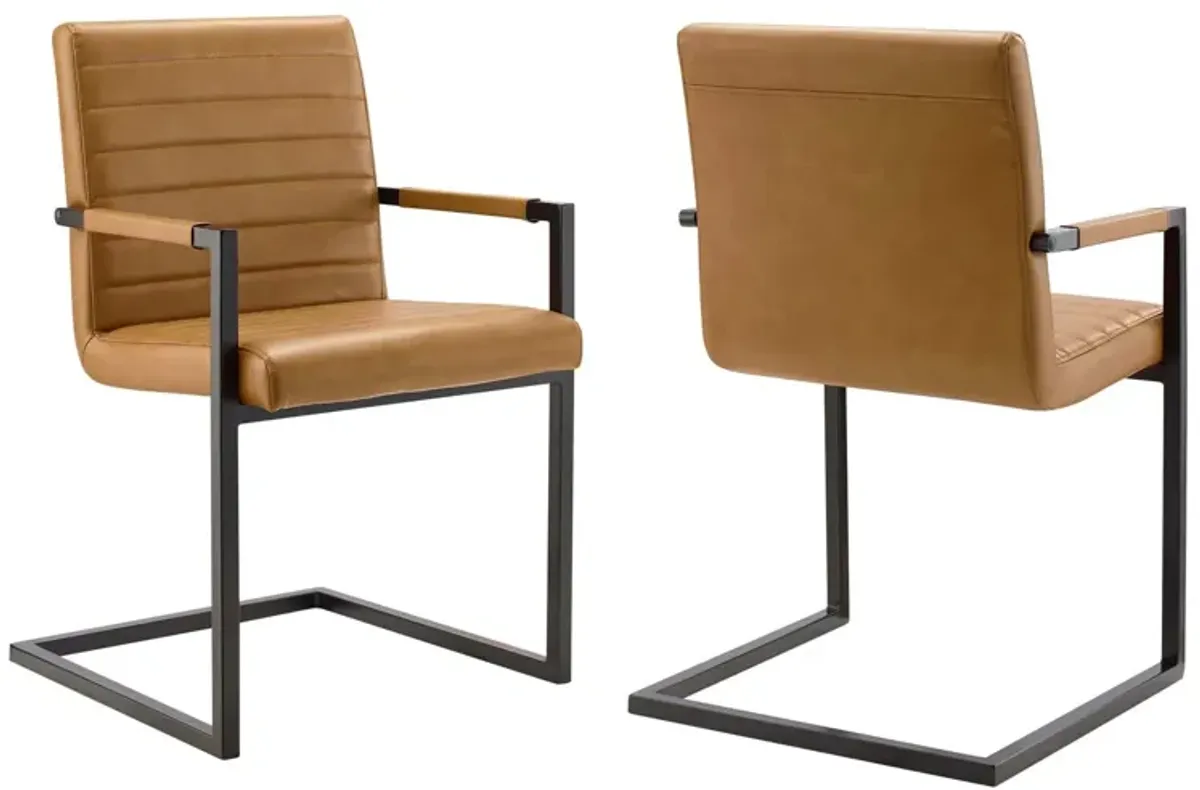 Savoy Vegan Leather Dining Chairs - Set of 2