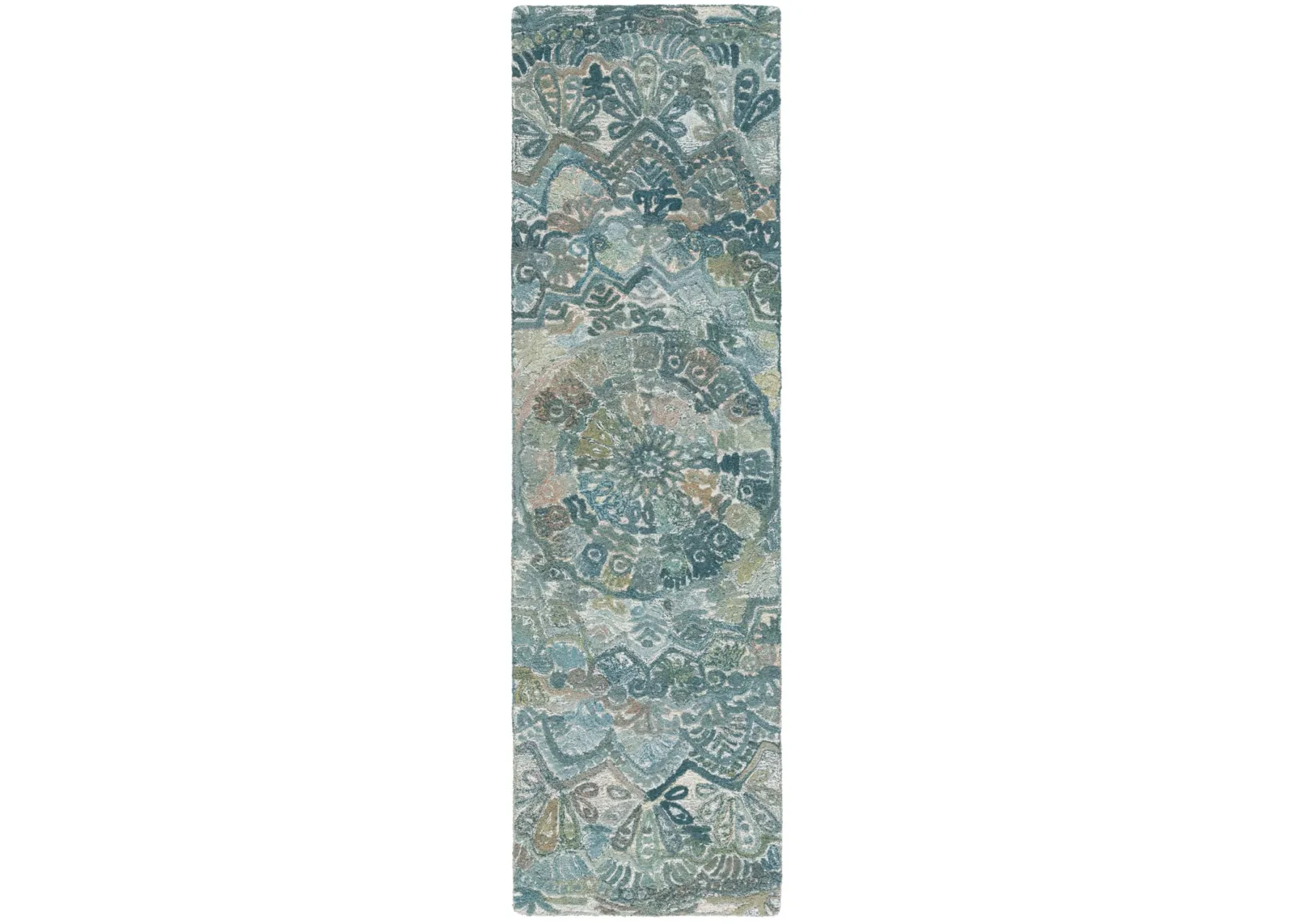 MARQUEE 110 AQUA  2'-3' x 8' Runner Rug