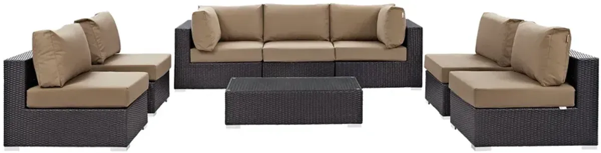 Convene 8 Piece Outdoor Patio Sectional Set