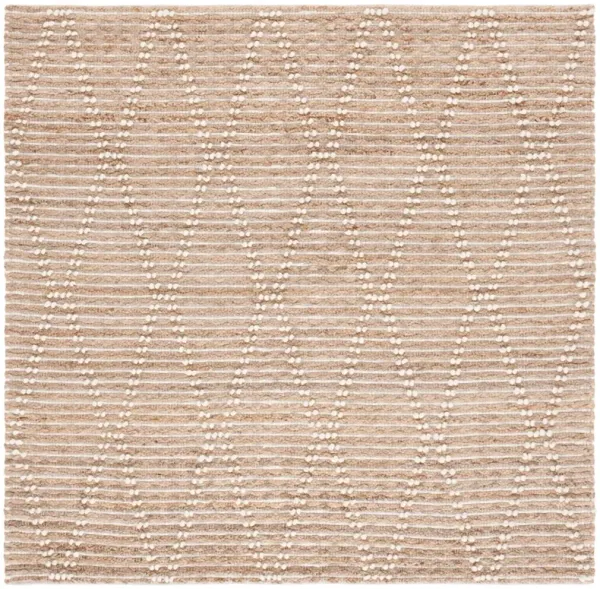 NATURAL FIBER 877 NATURAL  6' x 6' Square Square Rug