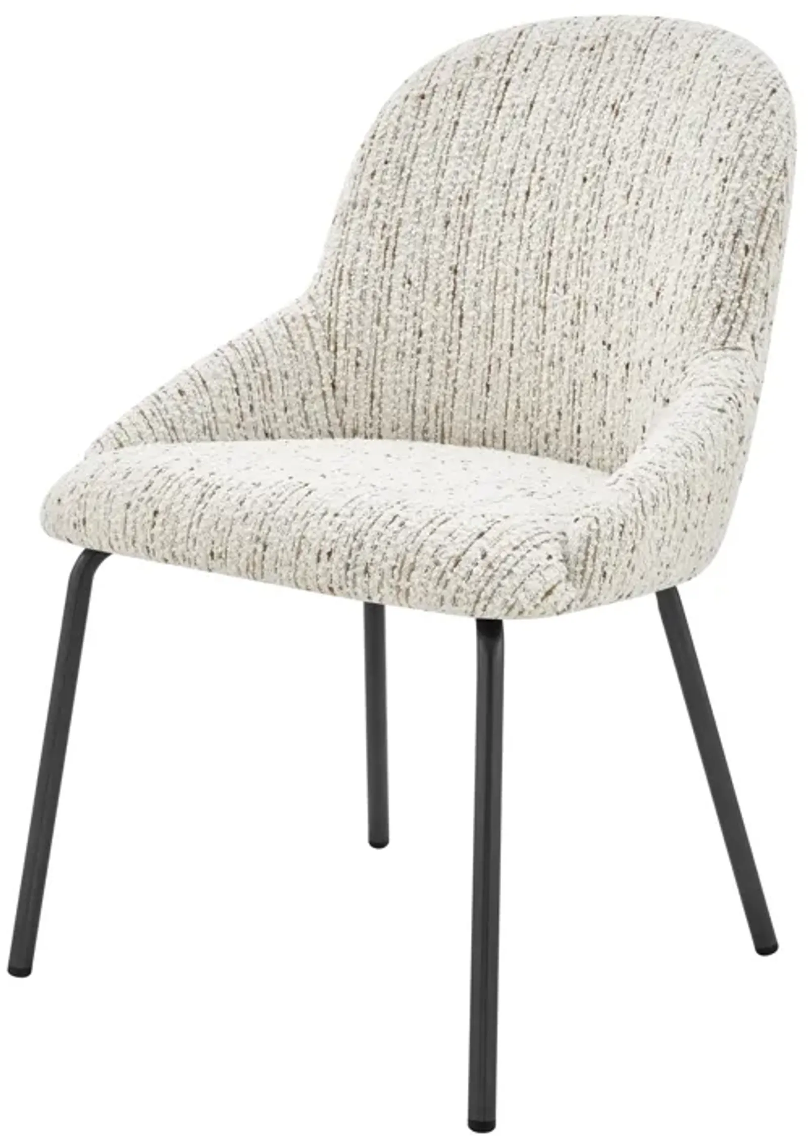 Katrisa KD Fabric Dining Side Chair, Zenith White