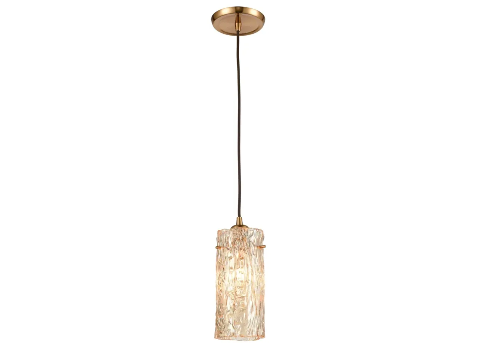 Roubaix 5" Wide 1-Light Mini Pendant - Satin Brass