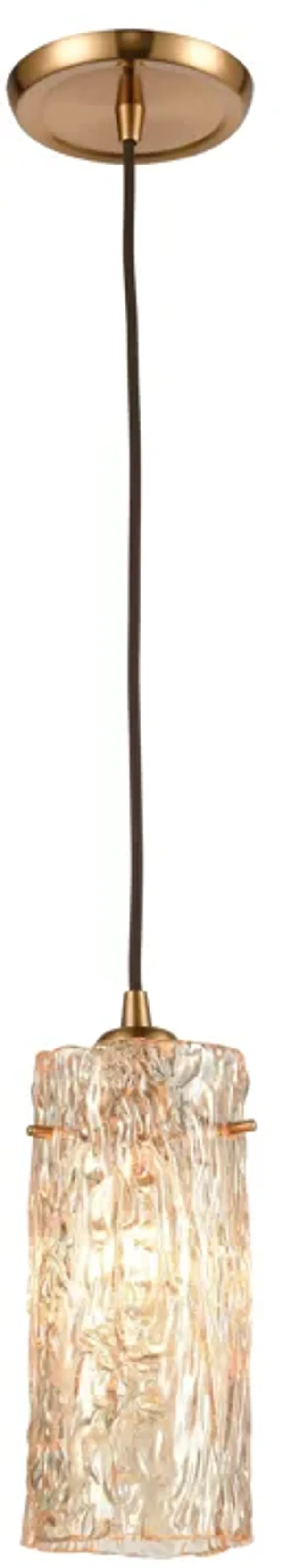 Roubaix 5" Wide 1-Light Mini Pendant - Satin Brass