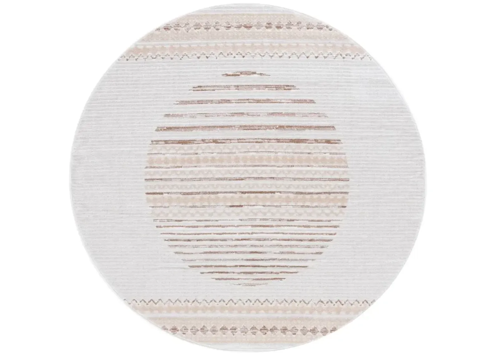 ALAMO 775 Brown 6'-7' X 6'-7' Round Round Rug