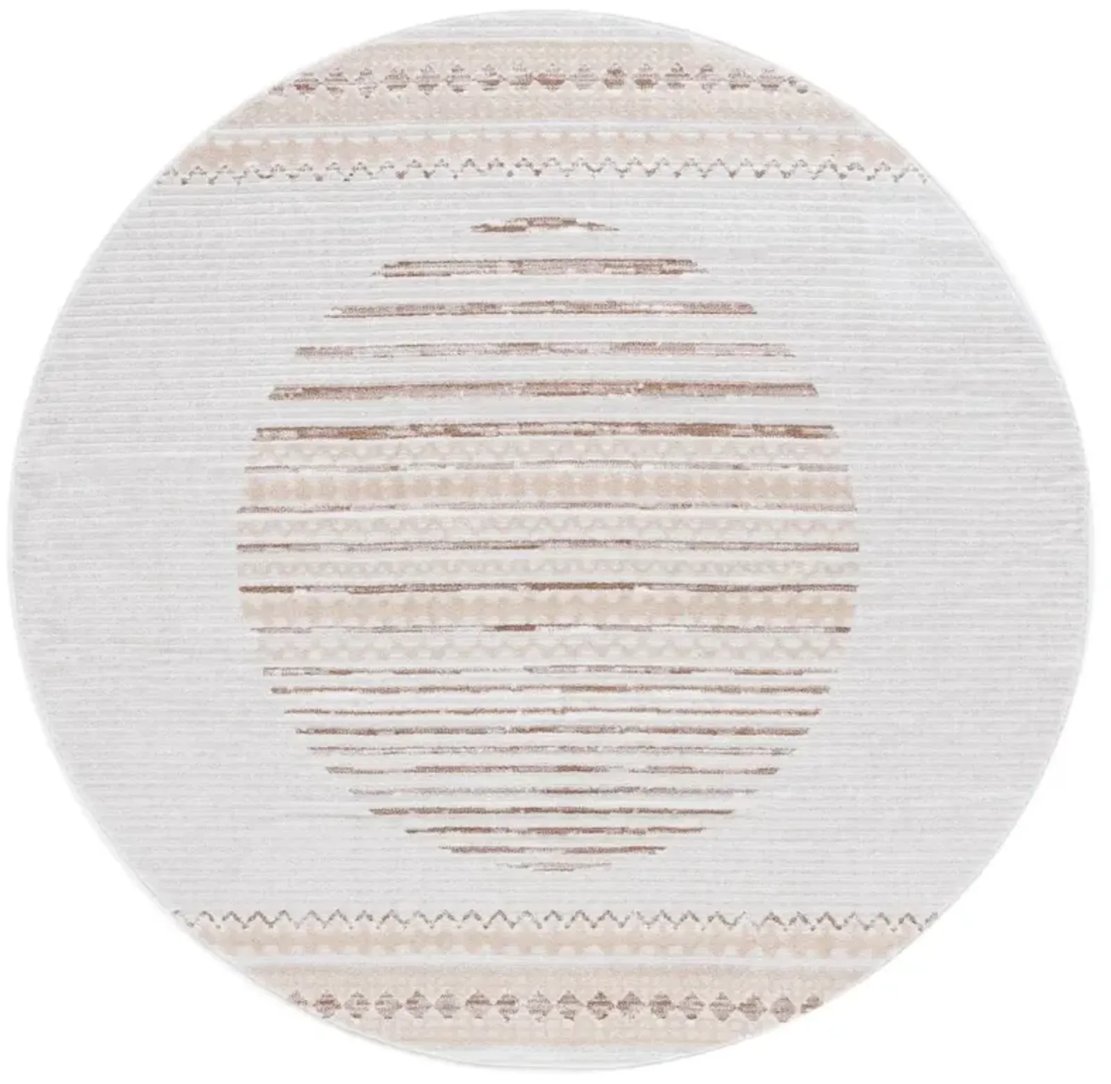 ALAMO 775 Brown 6'-7' X 6'-7' Round Round Rug