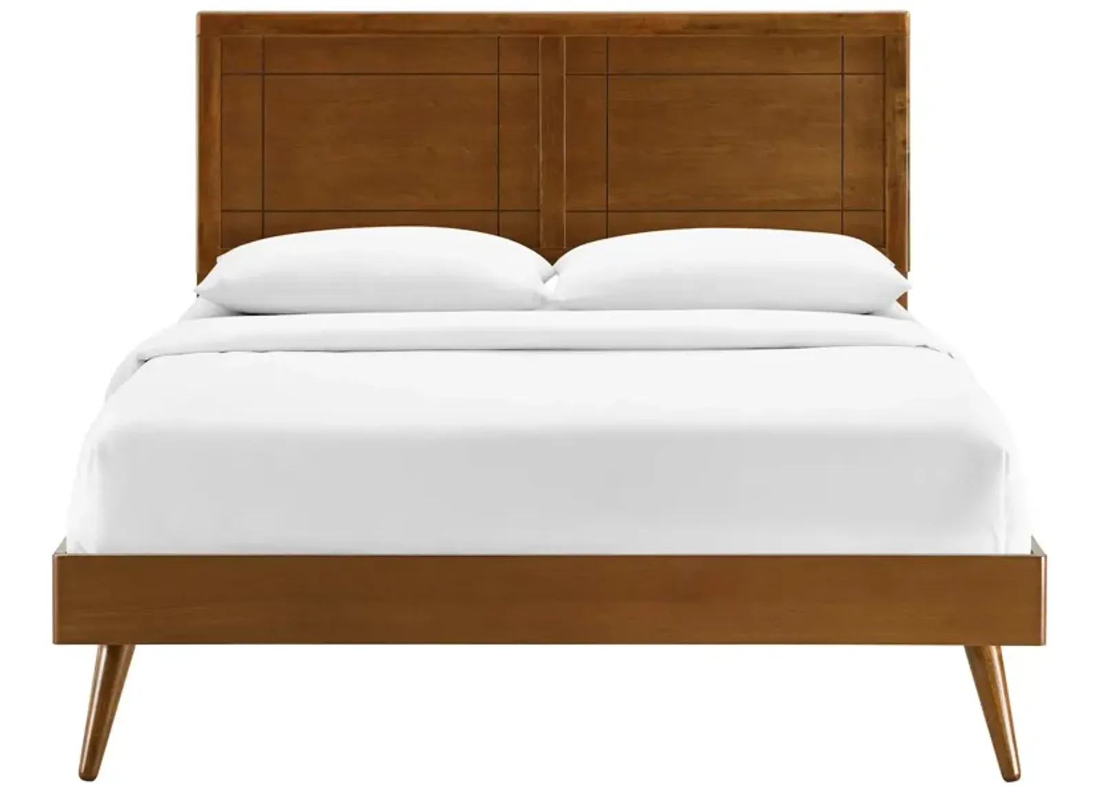 Marlee Full Wood Platform Bed With Splayed Legs