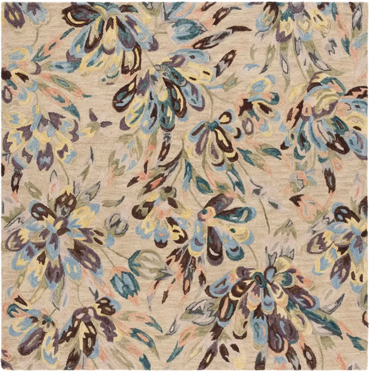 BLOSSOM Hand Tufted 6' x 6' Square area rug