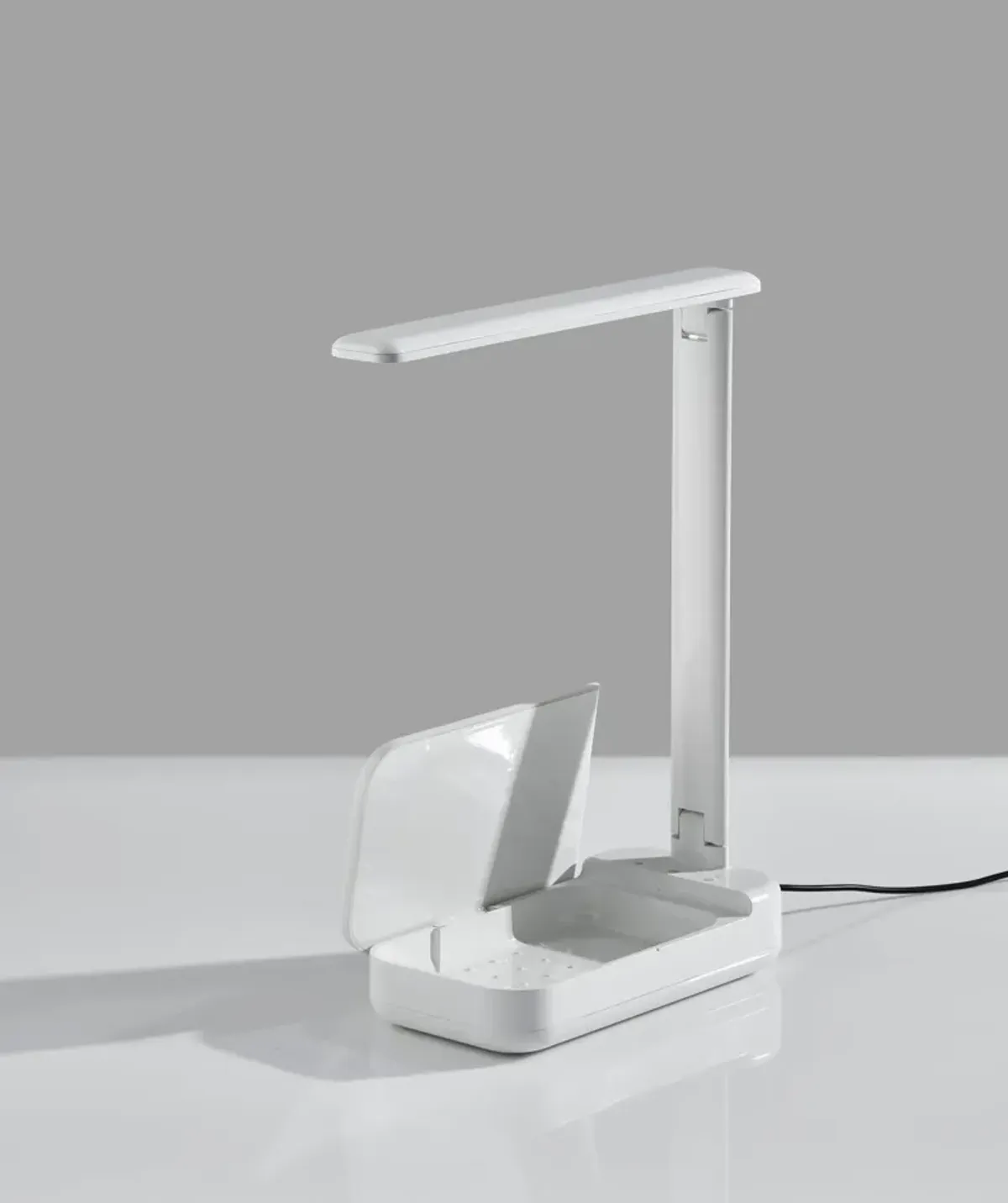 UV-C Sanitizing Desk Lamp w. Wireless Charging & Smart Switch