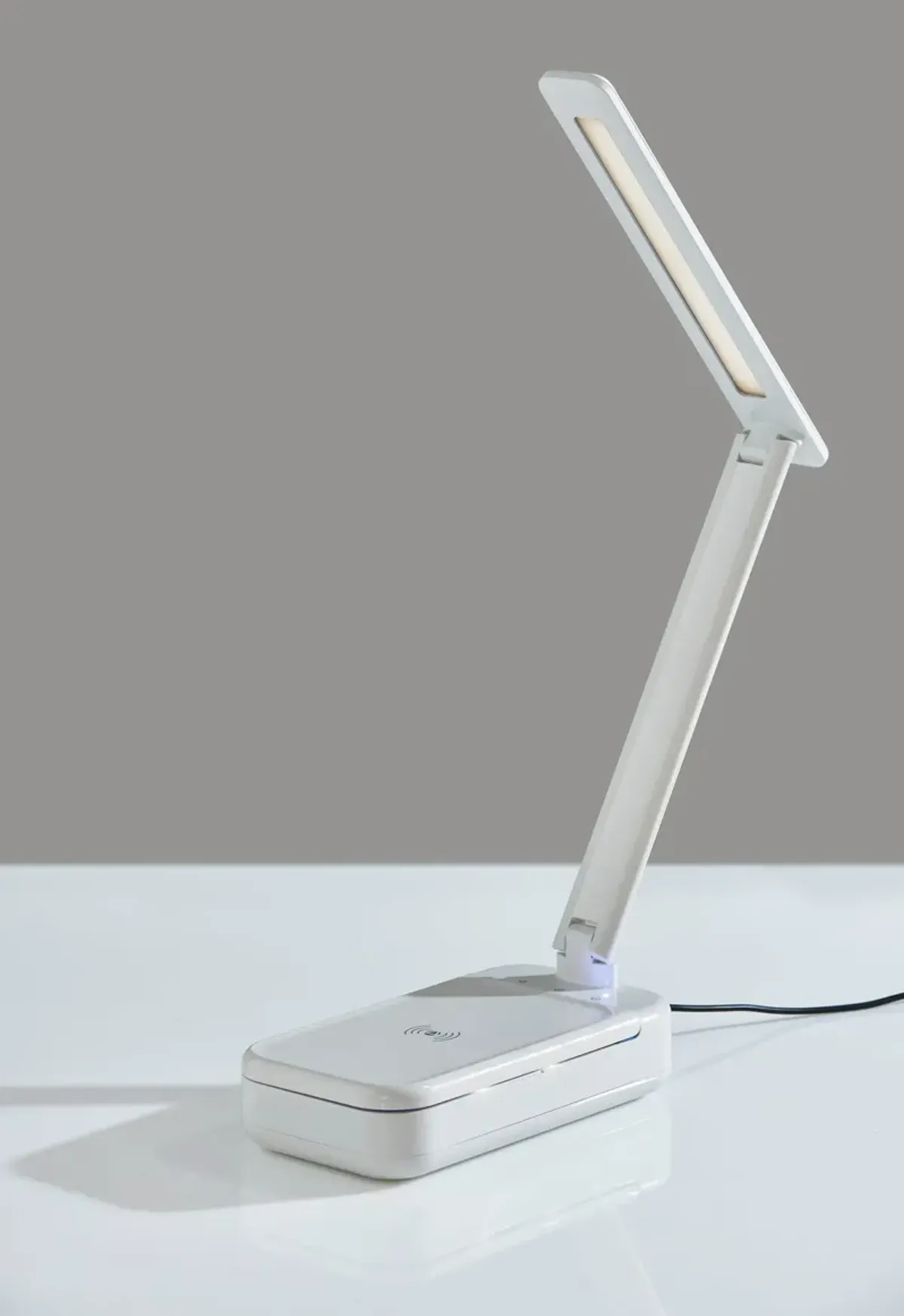 UV-C Sanitizing Desk Lamp w. Wireless Charging & Smart Switch