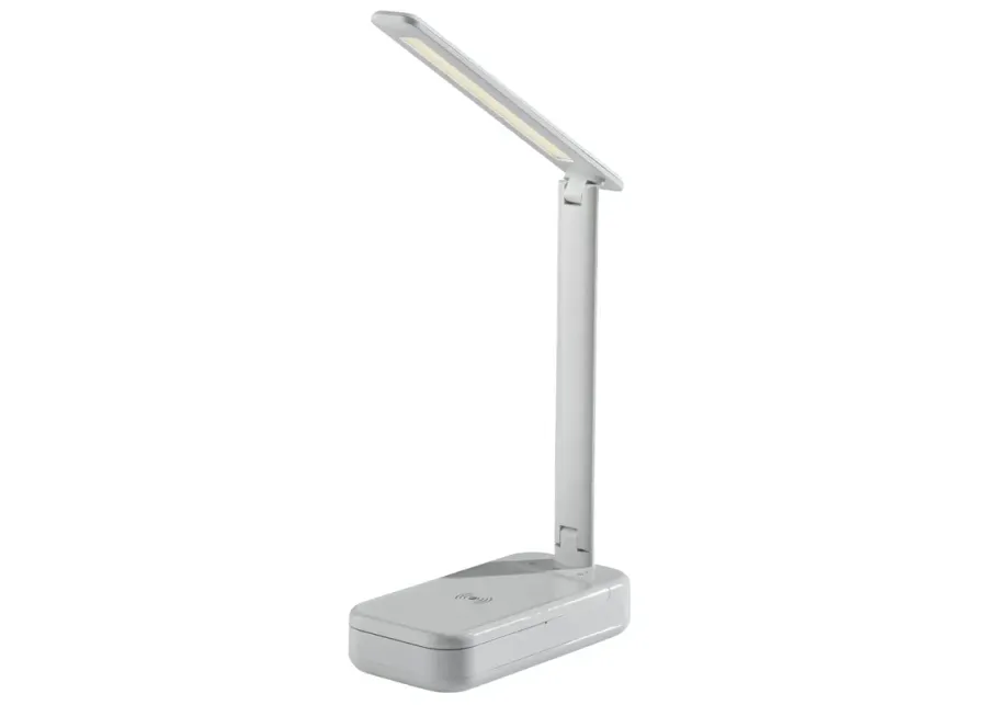 UV-C Sanitizing Desk Lamp w. Wireless Charging & Smart Switch