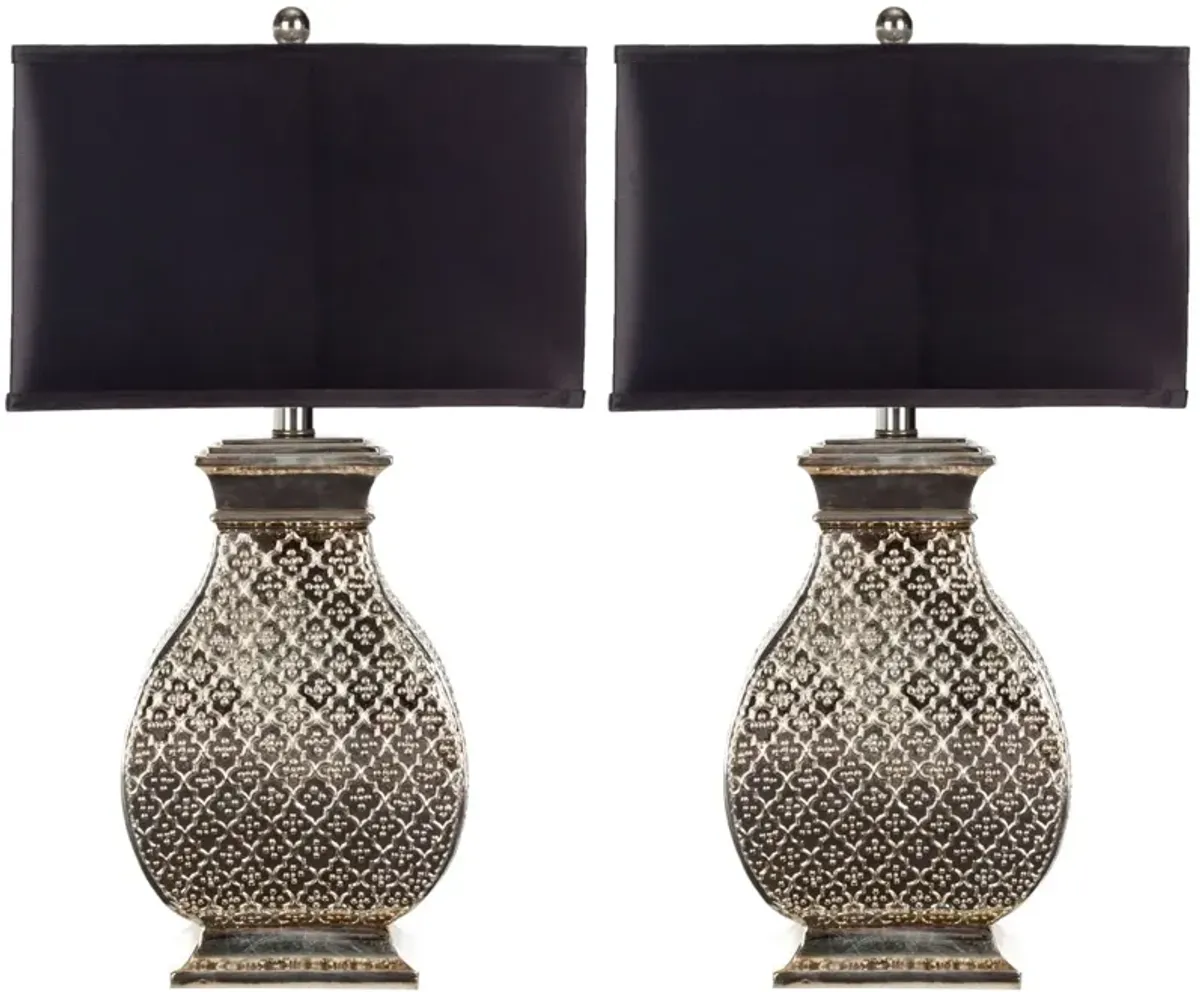 Malaga 29-Inch H Silver Table Lamp - Set of 2