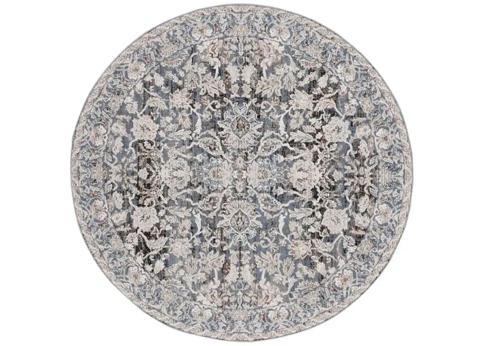 VIVALDI 516 Blue  6'-7' X 6'-7' Round Round Rug