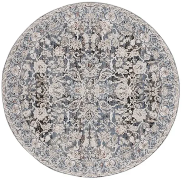 VIVALDI 516 Blue  6'-7' X 6'-7' Round Round Rug