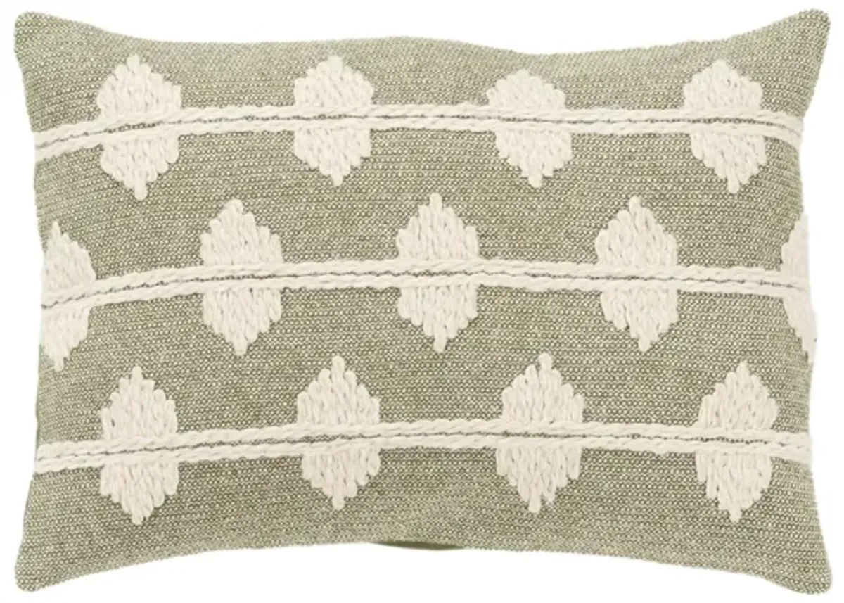 diamond green Pillow