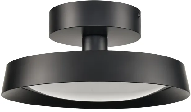 Nancy 11.75" WideLED Semi Flush Mount - Matte Black