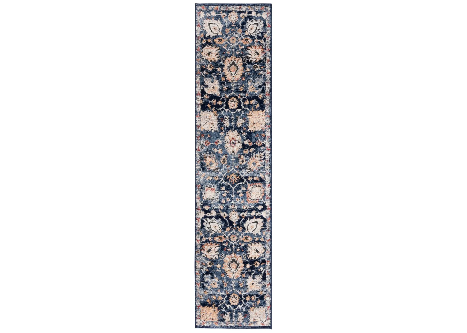 LUNA 107 NAVY  2'-2' x 9' Runner Rug