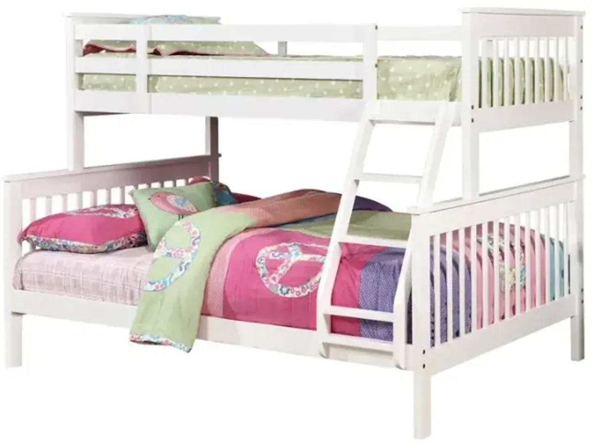 Chapman Twin Over Full Bunk Bed White