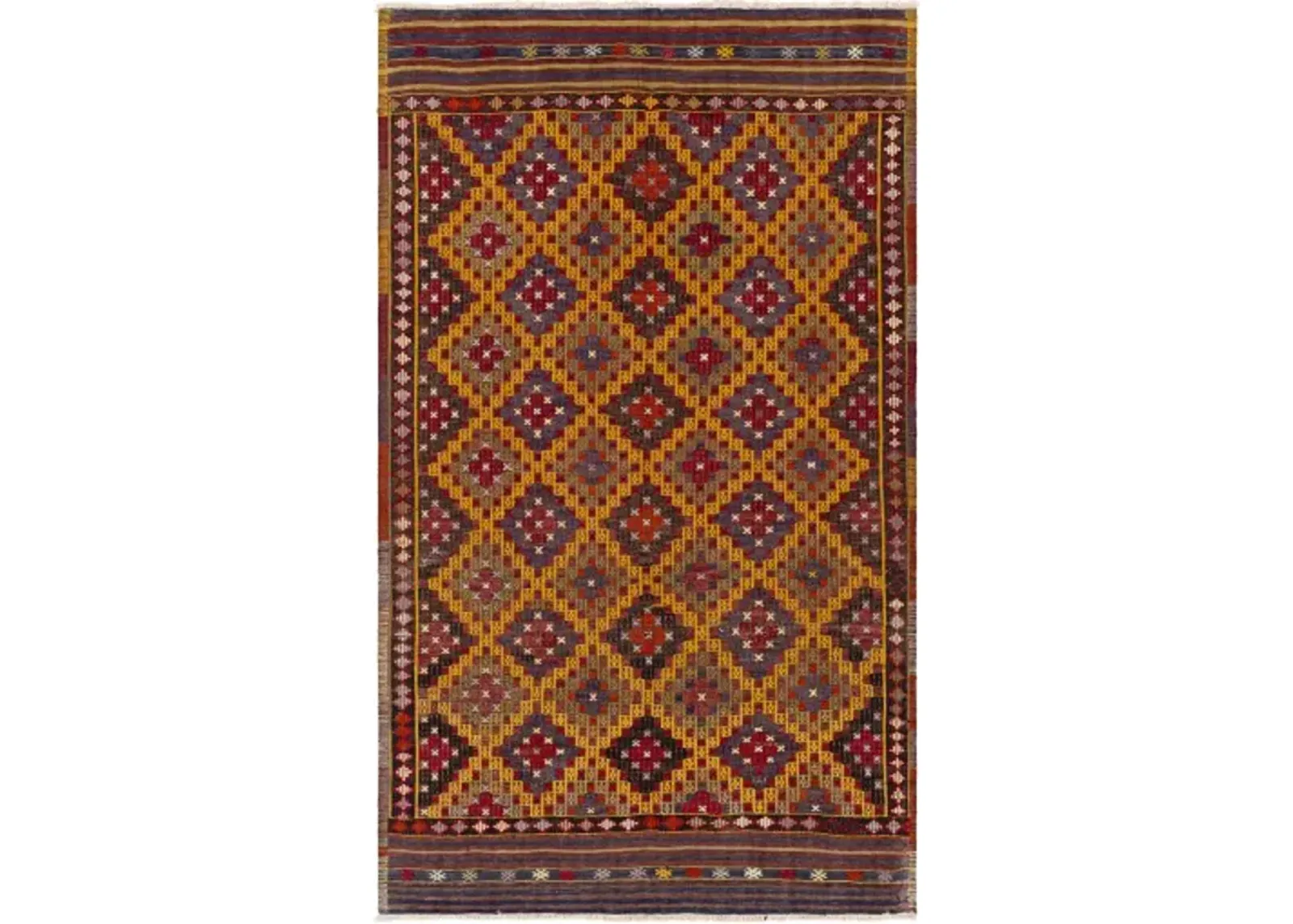 Antique One of a Kind OOAK-1314 5' x 8'4" Handmade Rug