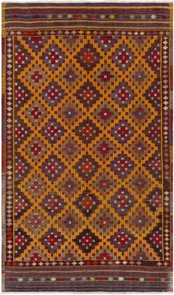 Antique One of a Kind OOAK-1314 5' x 8'4" Handmade Rug