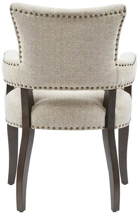 INK+IVY Brooklyn Cream Dining Arm Chair (Set of 2)