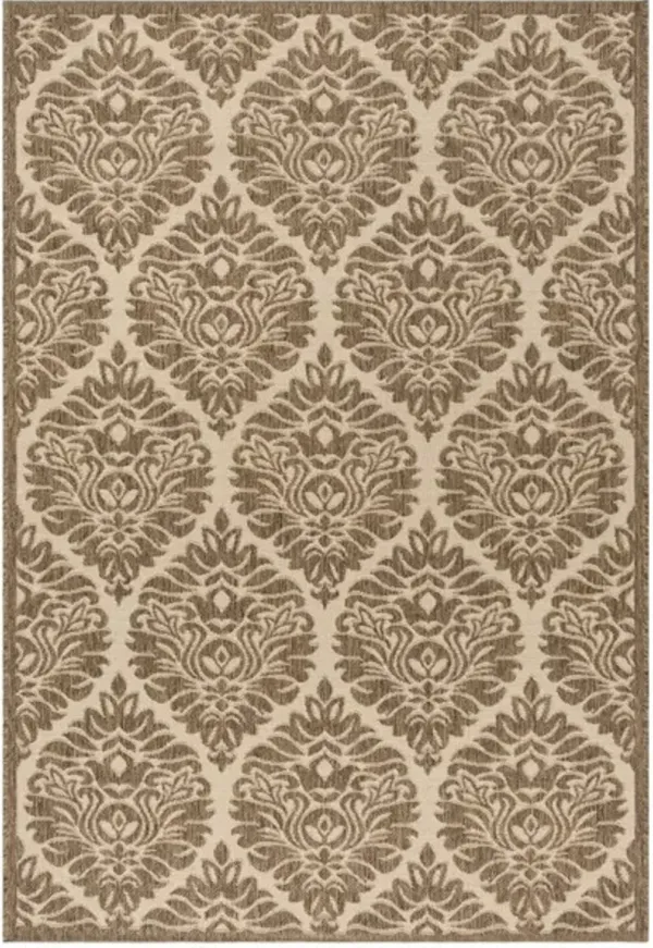 LINDEN 135 Collection LND135C-5 Cream / Beige 5'-3" X 7'-6"