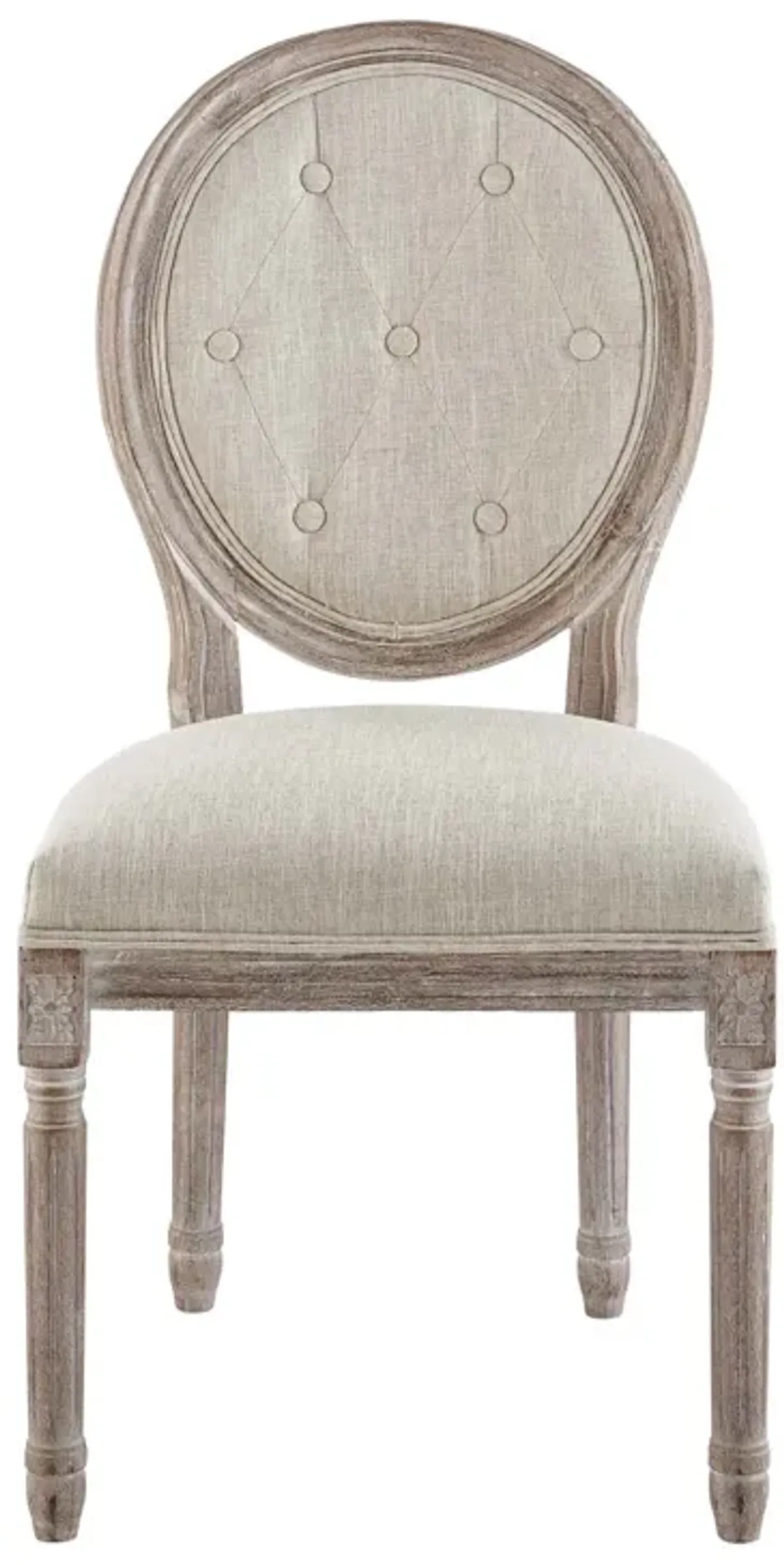 Arise Vintage French Upholstered Fabric Dining Side Chair Set of 2