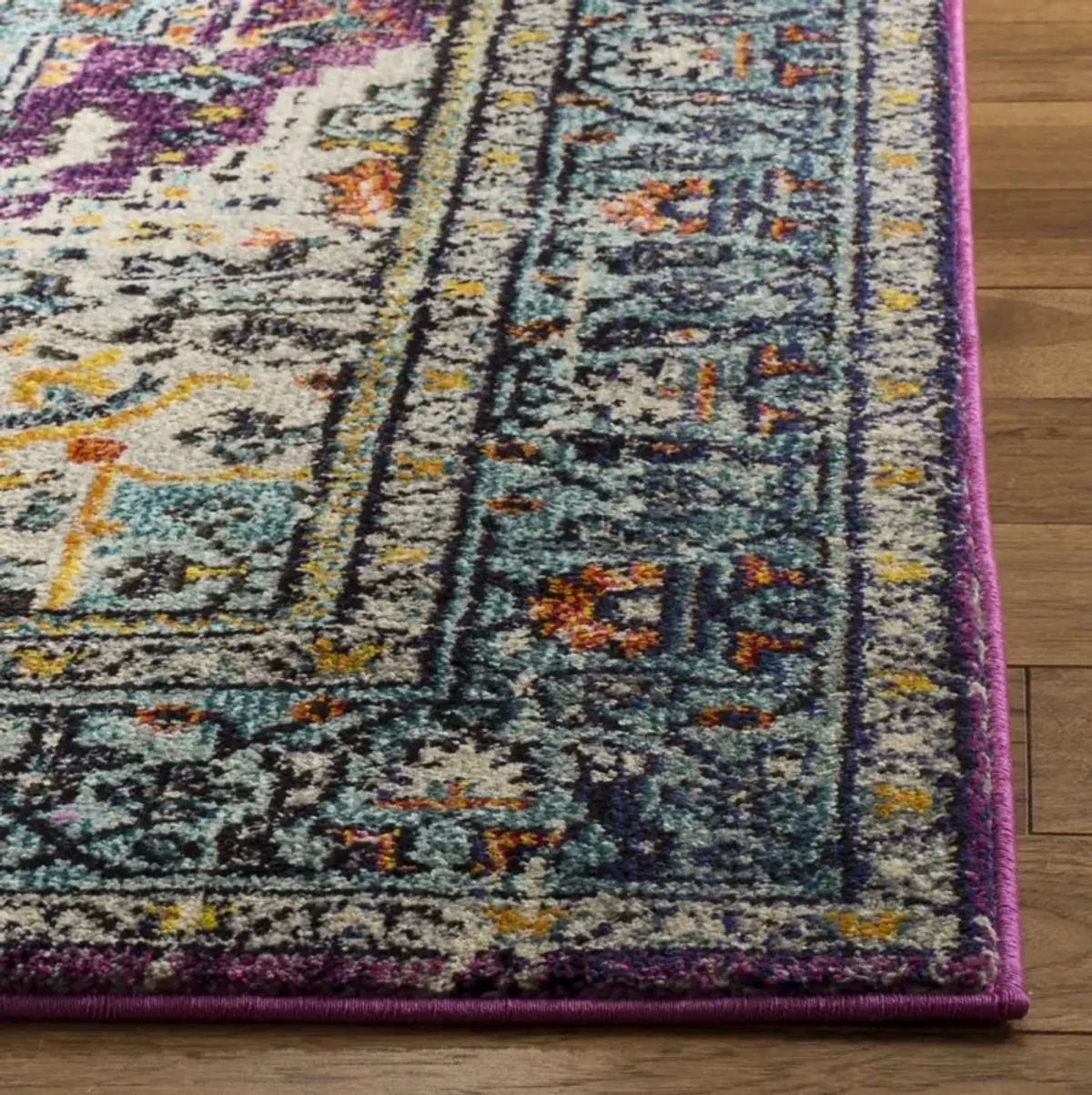 MONACO 251 VIOLET  2'-2' x 6' Runner Rug