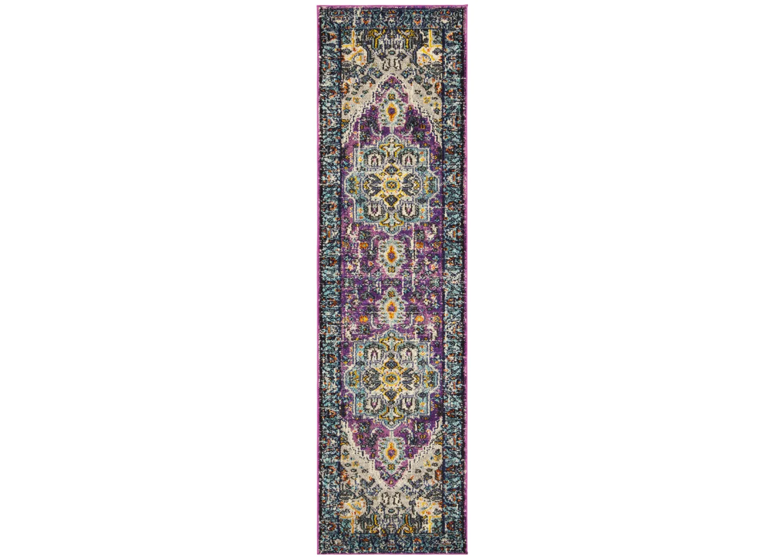 MONACO 251 VIOLET  2'-2' x 6' Runner Rug