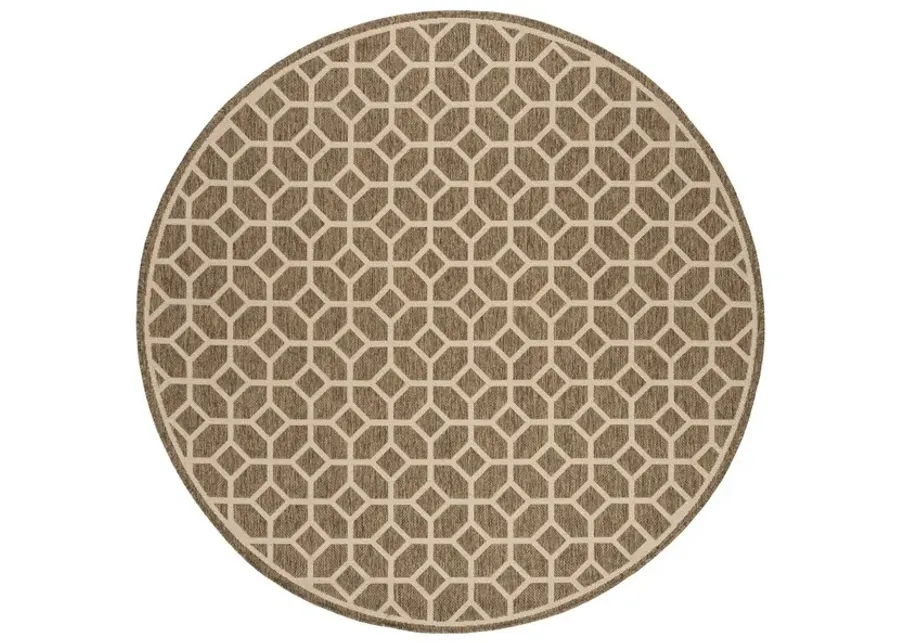 LINDEN 127 Collection LND127D-6R Beige / Cream 6'-7" X 6'-7" Round