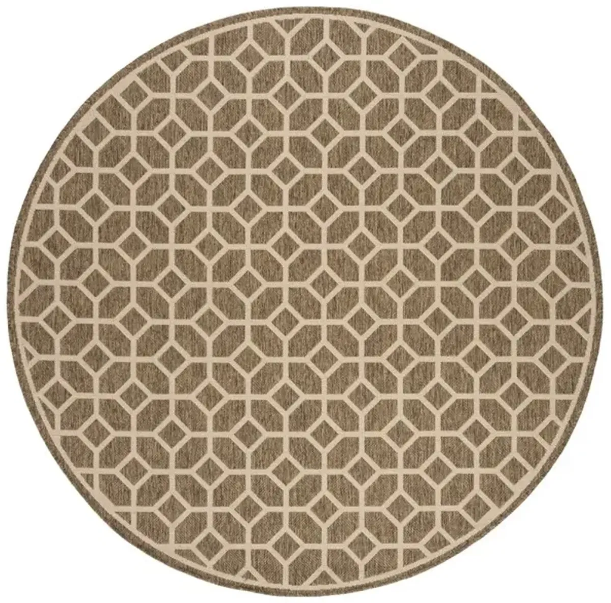 LINDEN 127 Collection LND127D-6R Beige / Cream 6'-7" X 6'-7" Round