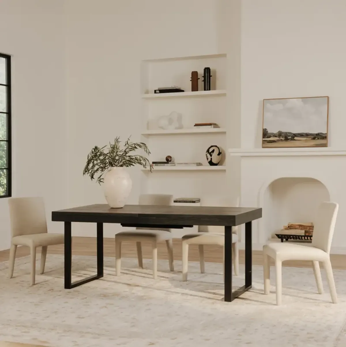 Ben Extension Dining Table Black