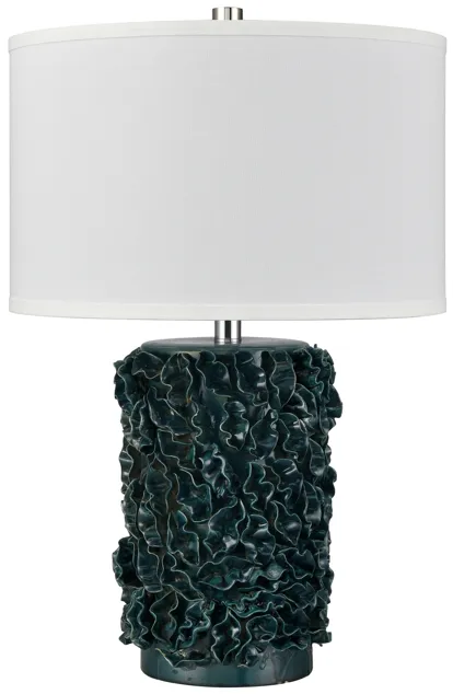 Larkin 25'' High 1-Light Table Lamp - Green Glazed - Includes LED Bulb