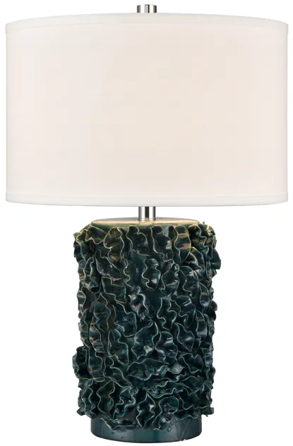 Larkin 25'' High 1-Light Table Lamp - Green Glazed - Includes LED Bulb